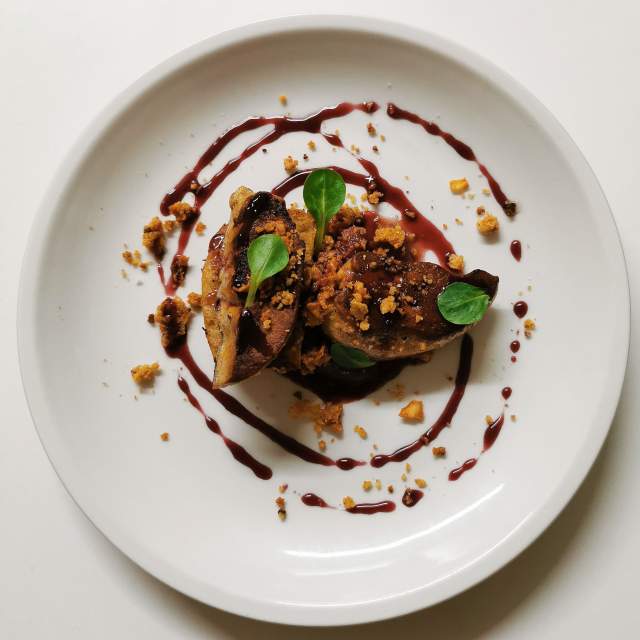 Plat du Chef Julien Auberge de la Rivière · Hôtel Restaurant Haut-Jura