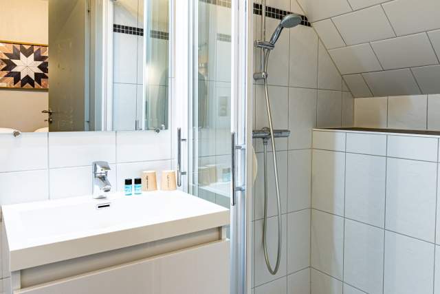 Salle de douche Chambre double - Auberge de la Rivière - 39460 Foncine-le-Haut